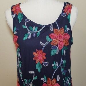 Signature by Robbie Bee Sleeveless Emroidered Women's Shift